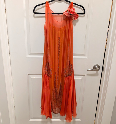 Antique 1920s art deco coral - art,